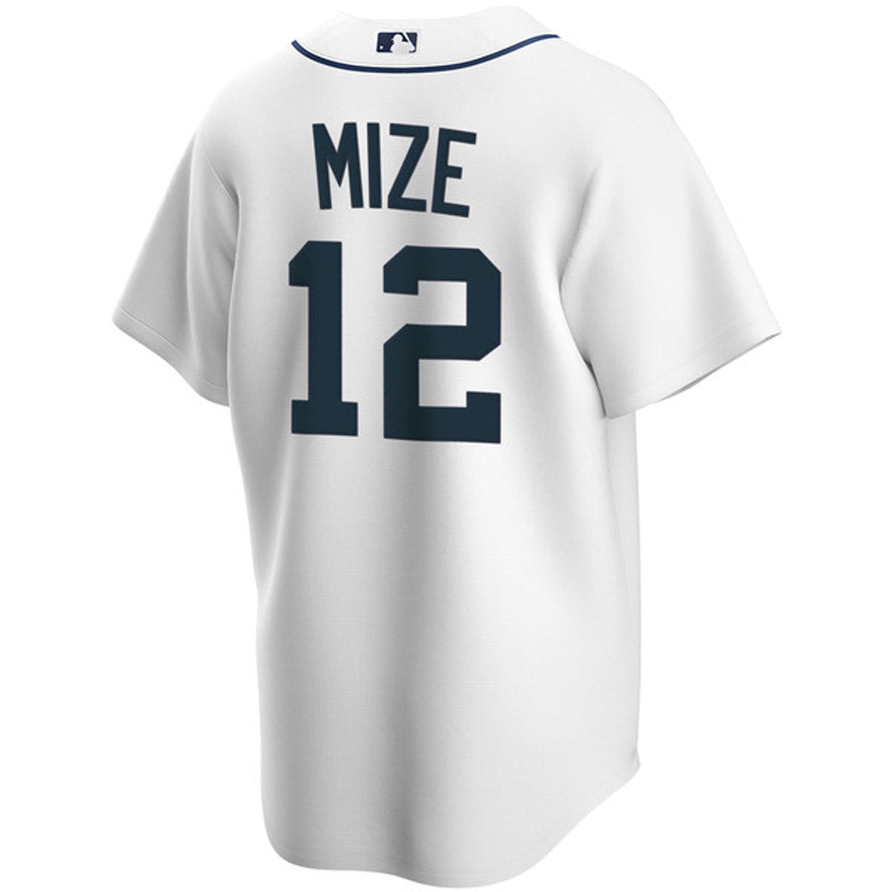 Men's Detroit Tigers Casey Mize Cool Base Replica Home Jersey - White
